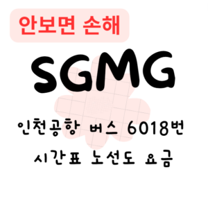 인천공항 버스 6018번 시간표 노선도 요금(안보면 손해) 인천공항 버스 6018번 시간표 노선도 요금(안보면 손해)