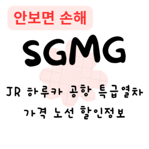 JR 하루카 공항 특급열차 가격 노선 할인정보(안보면 손해) JR 하루카 공항 특급열차 가격 노선 할인정보(안보면 손해)