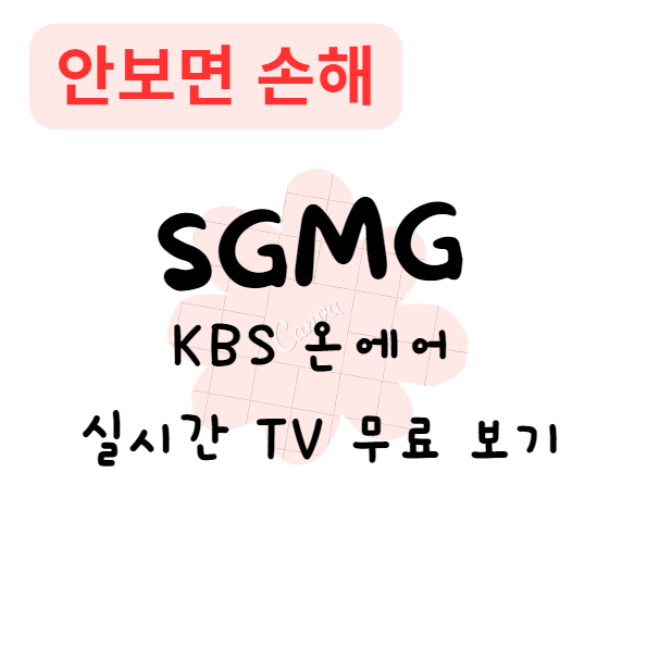 KBS 온에어 실시간 TV 무료 보기(안보면 손해)