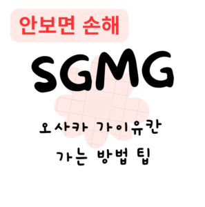 오사카 가이유칸 수족관 가는 방법 팁(안보면 손해)