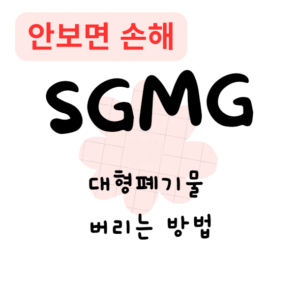 대형폐기물 버리는 방법(안보면 손해) 대형폐기물 버리는 방법(안보면 손해)