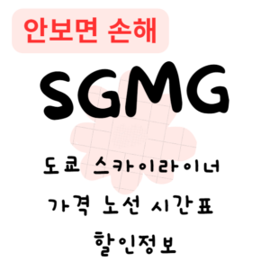 도쿄 스카이라이너 가격 노선 시간표 할인정보(안보면 손해)