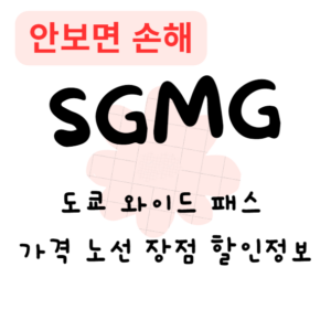 도쿄 와이드 패스 가격 노선 장점 할인정보(안보면 손해) 도쿄 와이드 패스 가격 노선 장점 할인정보(안보면 손해)