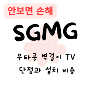 무타공 벽걸이 TV의 단점과 설치 비용(안보면 손해)