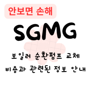 보일러 순환펌프 교체 비용과 관련된 정보 안내(안보면 손해)