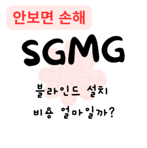 블라인드 설치 비용(가격) 얼마일까?(안보면 손해)