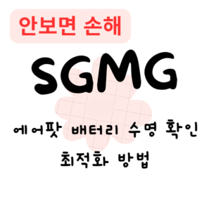 에어팟 배터리 수명 확인 및 최적화 방법(안보면 손해) 에어팟 배터리 수명 확인 및 최적화 방법(안보면 손해)