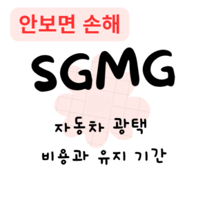 자동차 광택 비용과 유지 기간(안보면 손해)