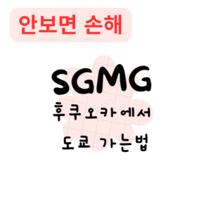 후쿠오카에서 도쿄 가는법(안보면 손해)